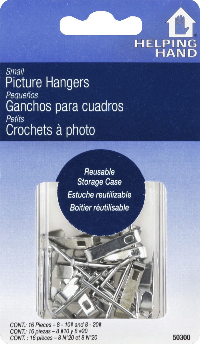 slide 2 of 2, Helping Hand Small Picture Hangers, 16 ct