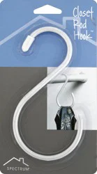 Spectrum Closet Rod Hook 1 ea
