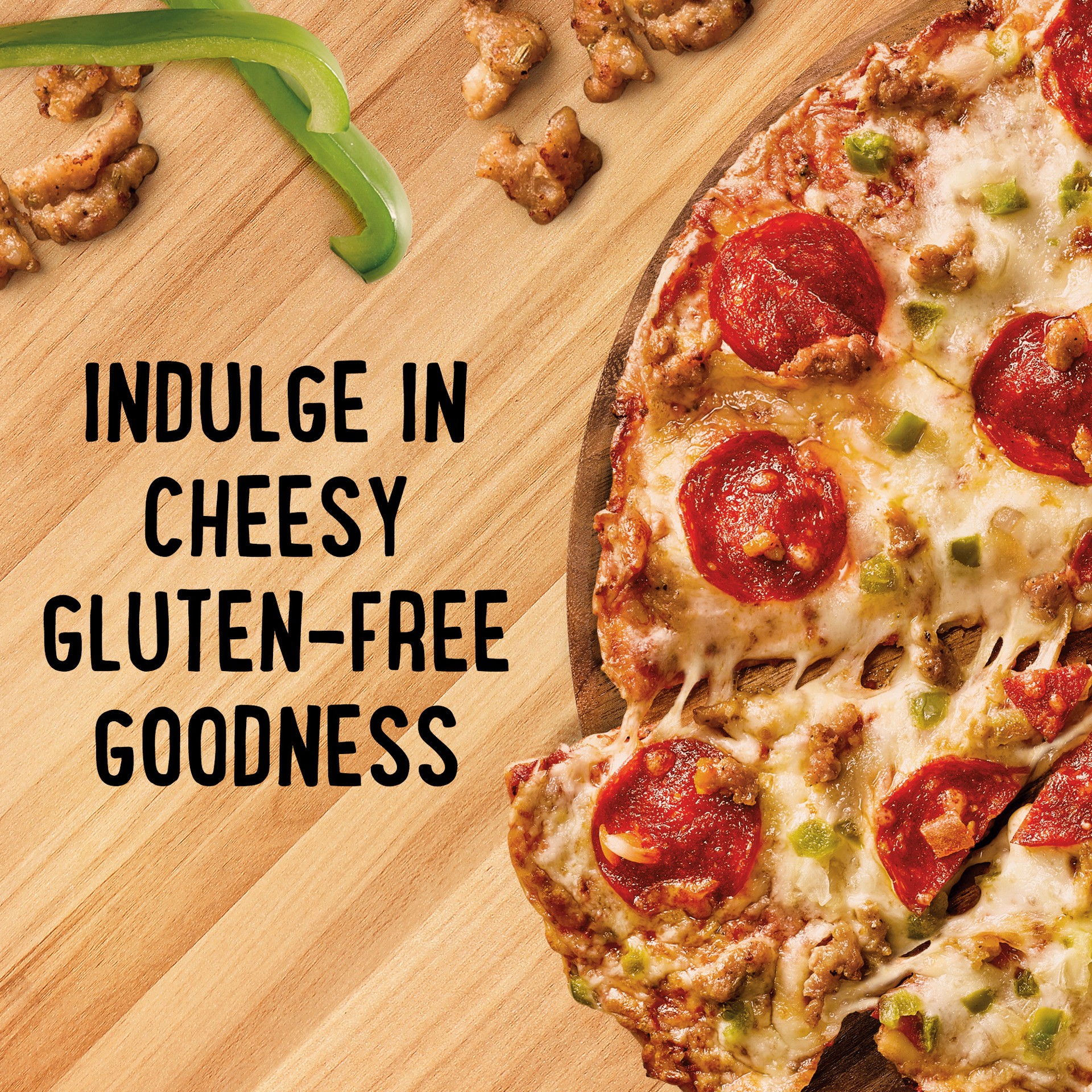 slide 3 of 5, Udi's Gluten Free Crispy Thin Crust Supreme Pizza 19.12 oz, 19.12 oz