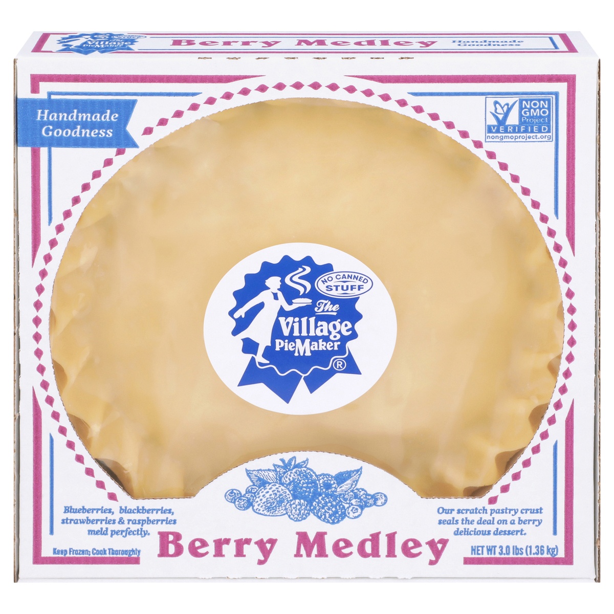 slide 1 of 12, The Village PieMaker Village PieMaker Berry Medley Pie, 3 lb