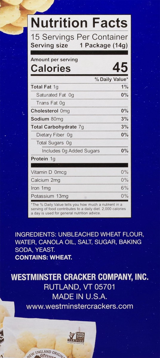 slide 15 of 15, Olde Cape Cod Oyster Crackers, 15 ct; 7.5 oz
