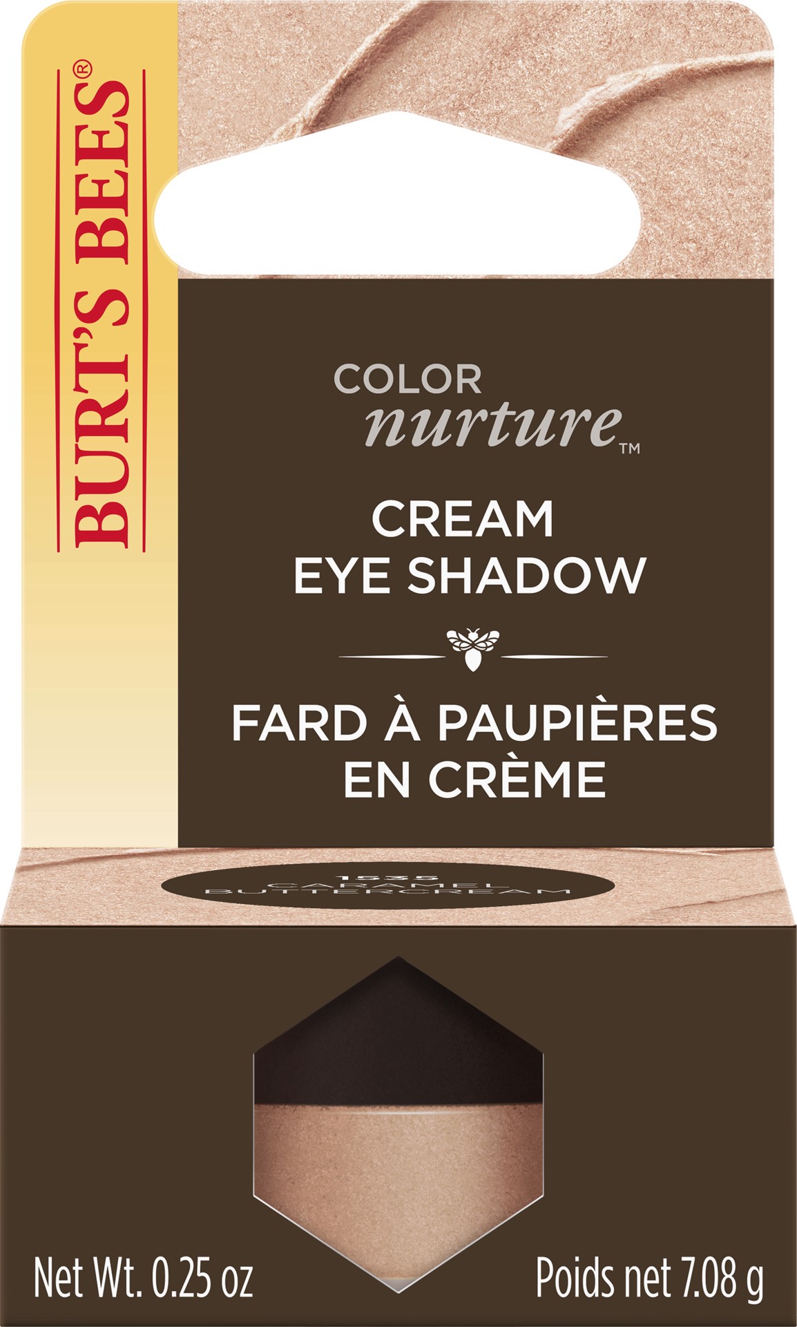 slide 1 of 22, Burt's Bees Color Nurture Cream Eye Shadow, Caramel Buttercream, 0.25 oz