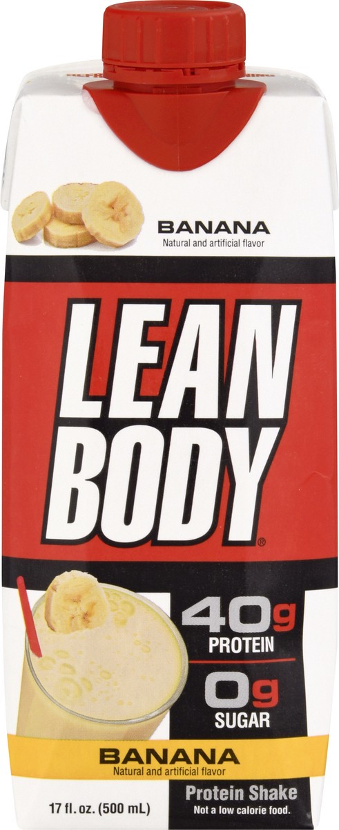 slide 5 of 9, Lean Body Banana Protein Shake 17 oz, 17 oz