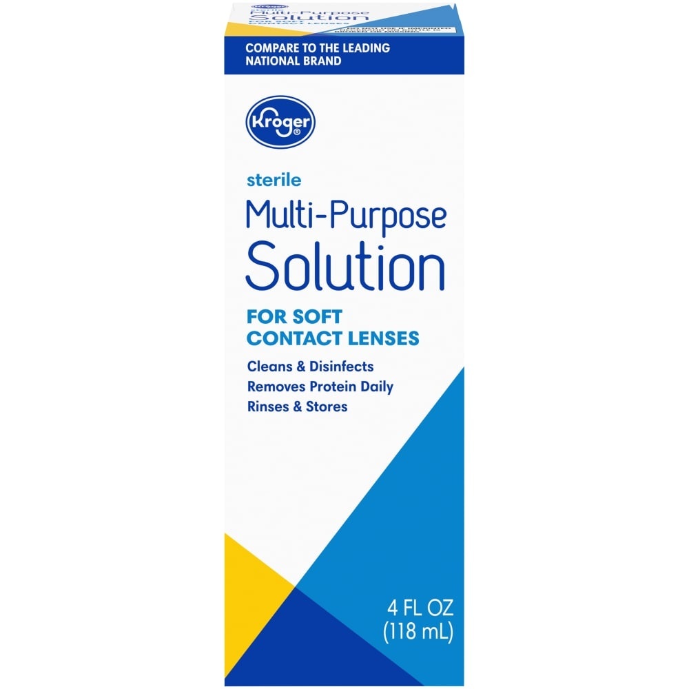 slide 1 of 1, Kroger Multi-Purpose Contact Lens Solution, 4 fl oz