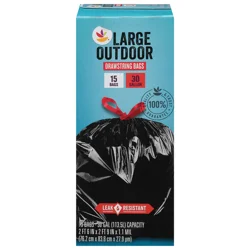 Giant Large Outdoor Drawstring Trash Bags 30 Gallon