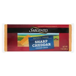 Sargento Natural Sharp Cheddar Cheese, 8 oz