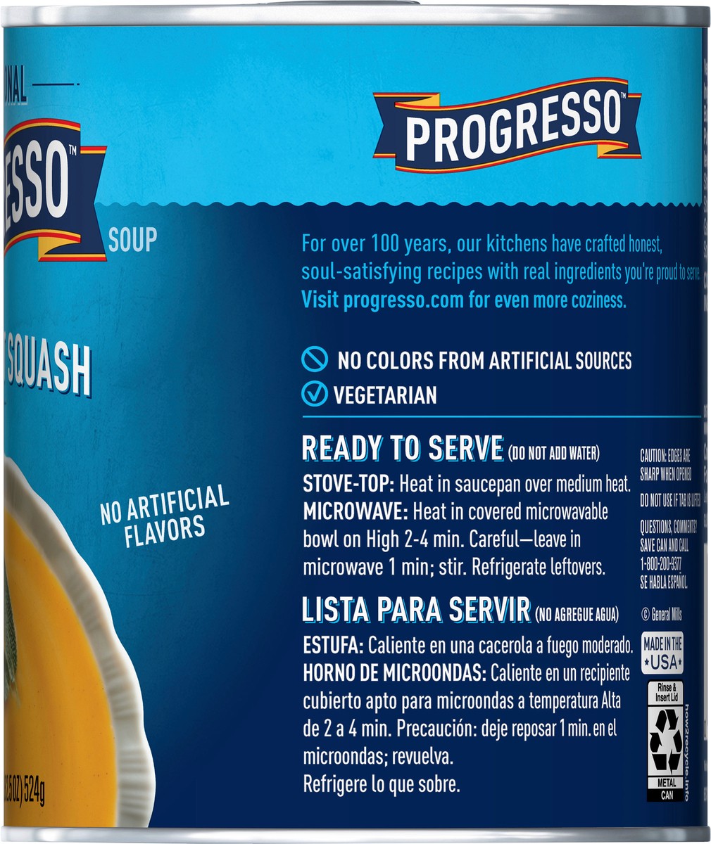 slide 8 of 9, Progresso Traditional Butternut Squash Soup, 18.5 oz Can, 18.5 oz