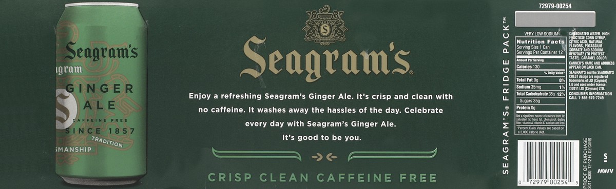 slide 3 of 7, Seagram's Ginger Ale - 12 ct, 12 ct