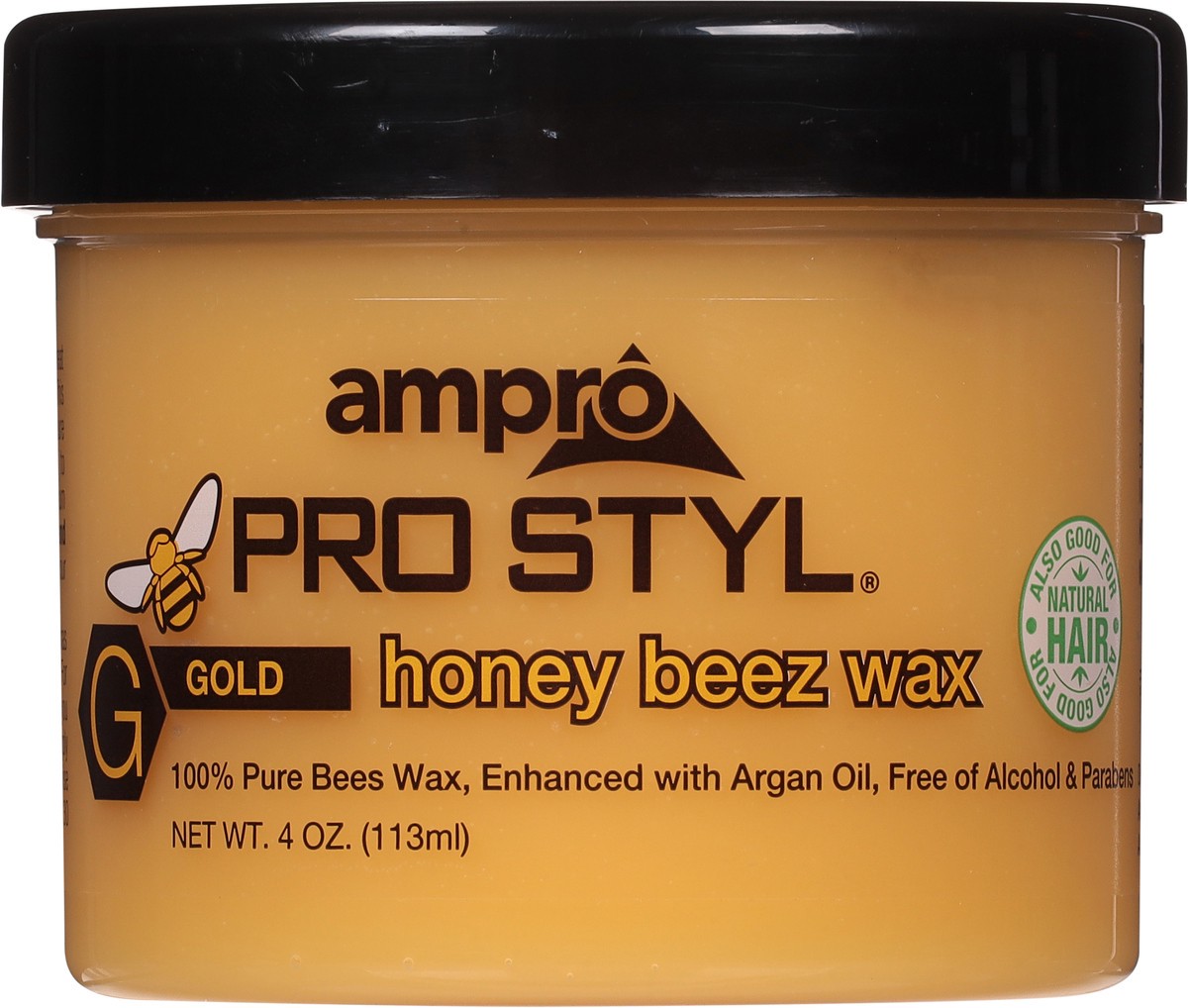 slide 9 of 9, Ampro Sytling Honey Beez Wax, 4 oz