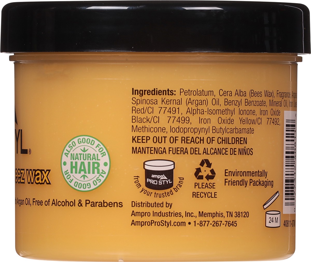 slide 2 of 9, Ampro Sytling Honey Beez Wax, 4 oz