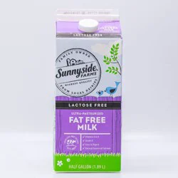 Sunnyside Farms, Lactose Free Nonfat Milk