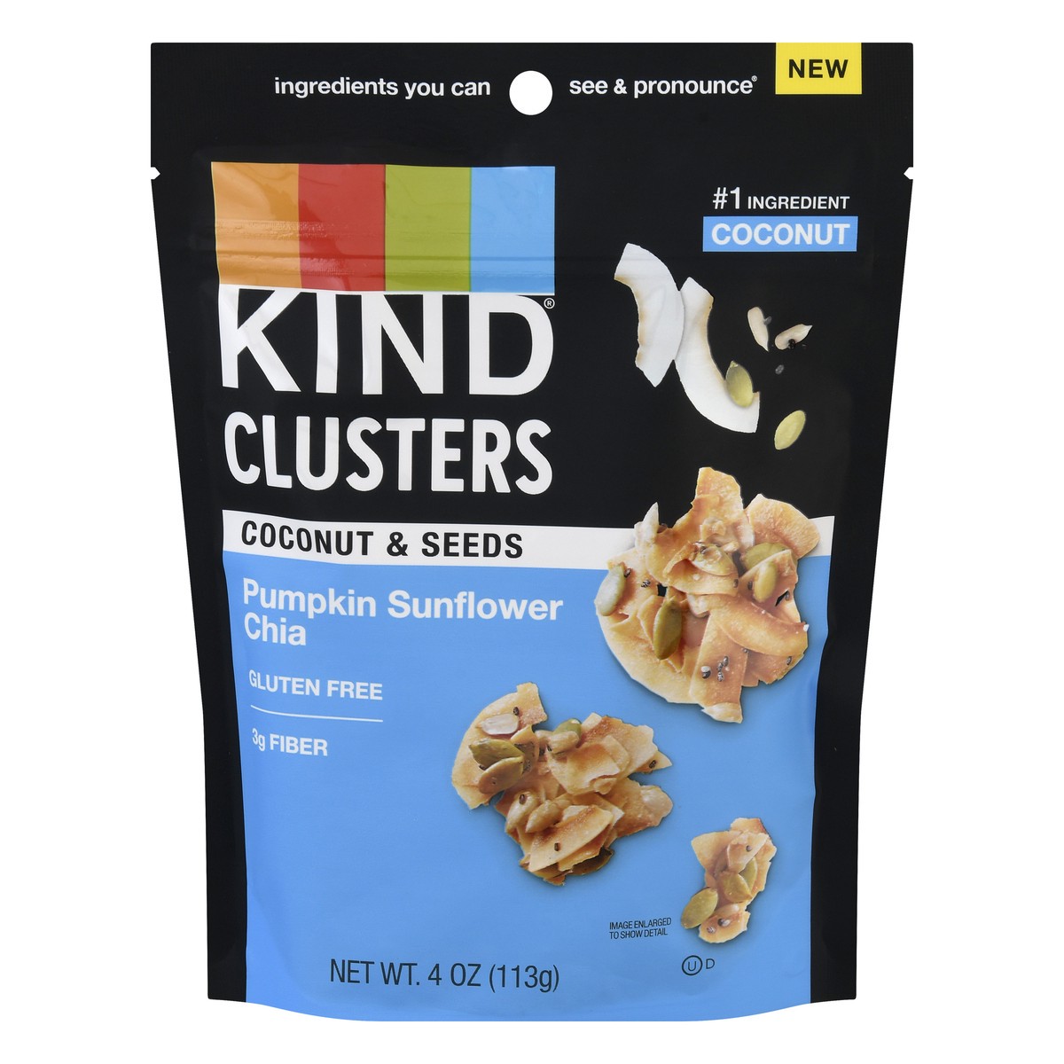 slide 1 of 10, KIND Pumpkin Sunflower Chia Coconut & Seeds Clusters 4 oz, 4 oz