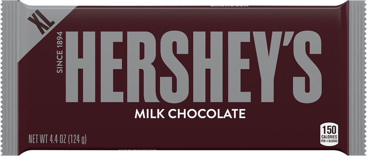 slide 4 of 5, Hershey's XL Milk Chocolate Bar, 4.4 oz