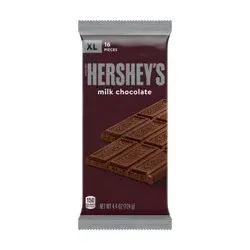 Hershey's Milk Chocolate XL, Candy Bar, 4.4 oz (16 Pieces)