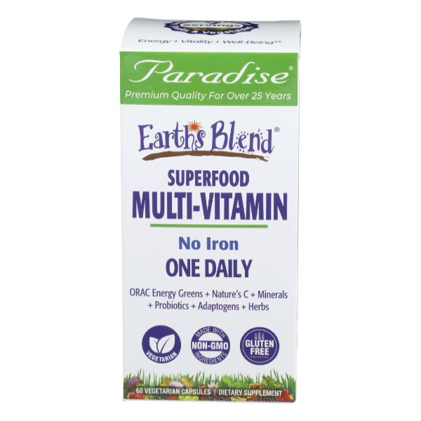 slide 1 of 1, Paradise Herbs Earth's Blend One Daily Superfood Multivitamin, 1 ct