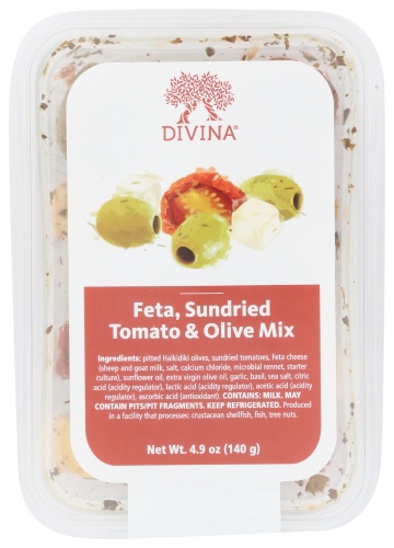 slide 1 of 1, Divina Olives Feta Tomato Mix, 4.9 oz