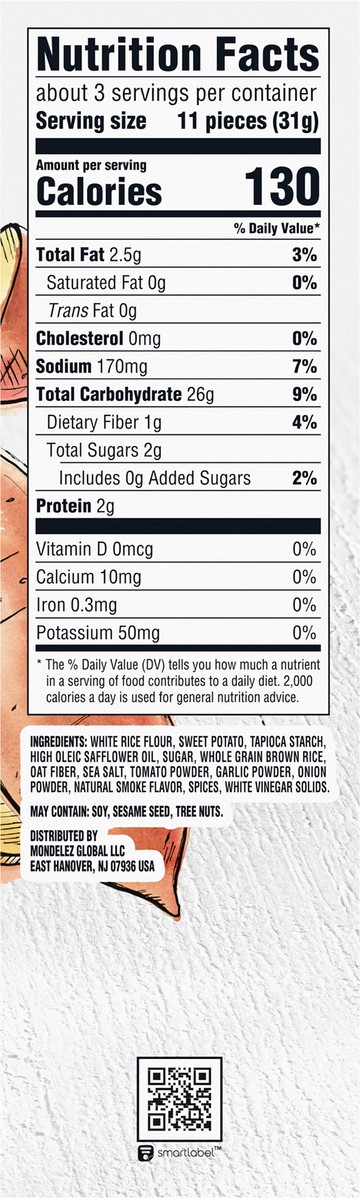 slide 8 of 9, GOOD THiNS Barbecue Rice & Sweet Potato Snacks Gluten Free Crackers, 3.5 oz, 3.5 oz