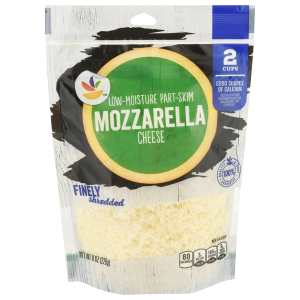 slide 1 of 1, Giant Finely Shredded Part Skim Mozzarella Cheese, 8 oz