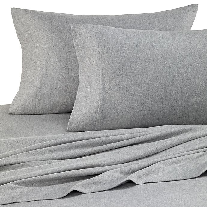 slide 1 of 1, The Seasons Collection Standard Flannel Pillowcases - Heather Grey, 2 ct