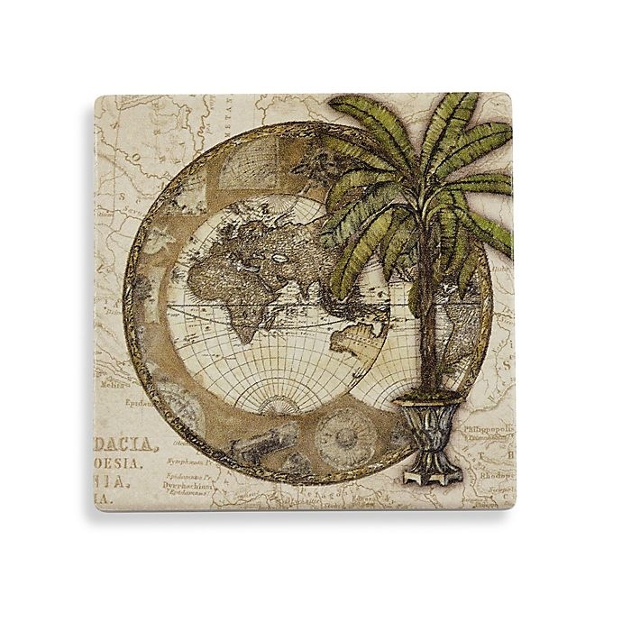 slide 1 of 1, Thirstystone Old World Map Coaster Set, 4 ct