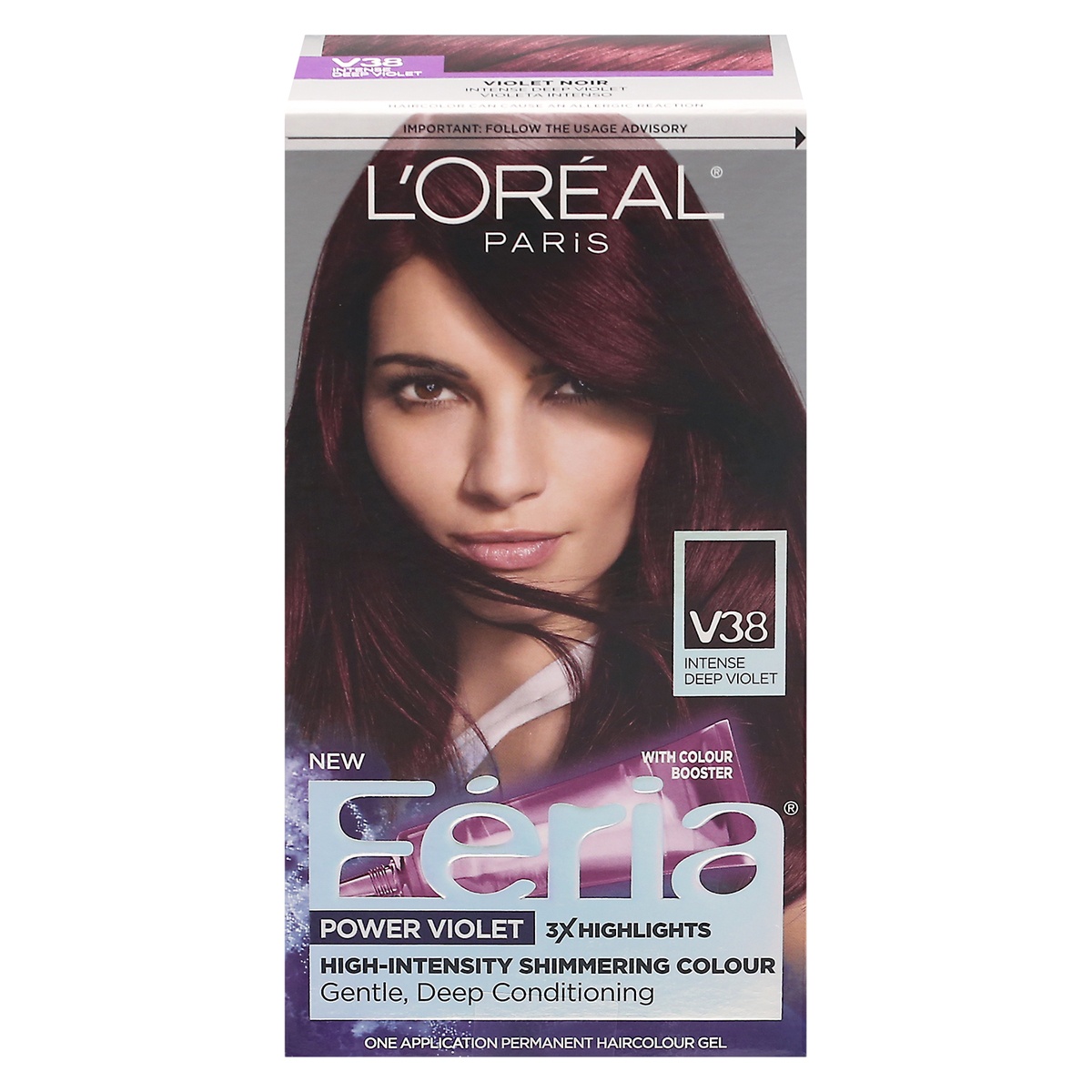 slide 1 of 1, L'Oréal Fria Rebel Chic - V38 Intense Deep Violet, 6.8 oz