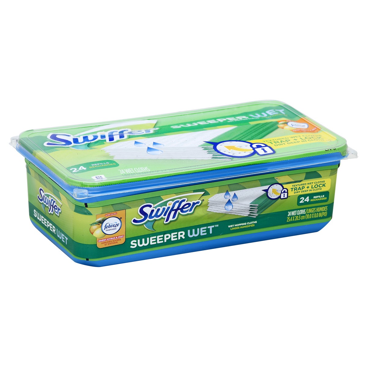 slide 2 of 5, Swiffer Wet Mopping Cloths 24 ea, 24 ct