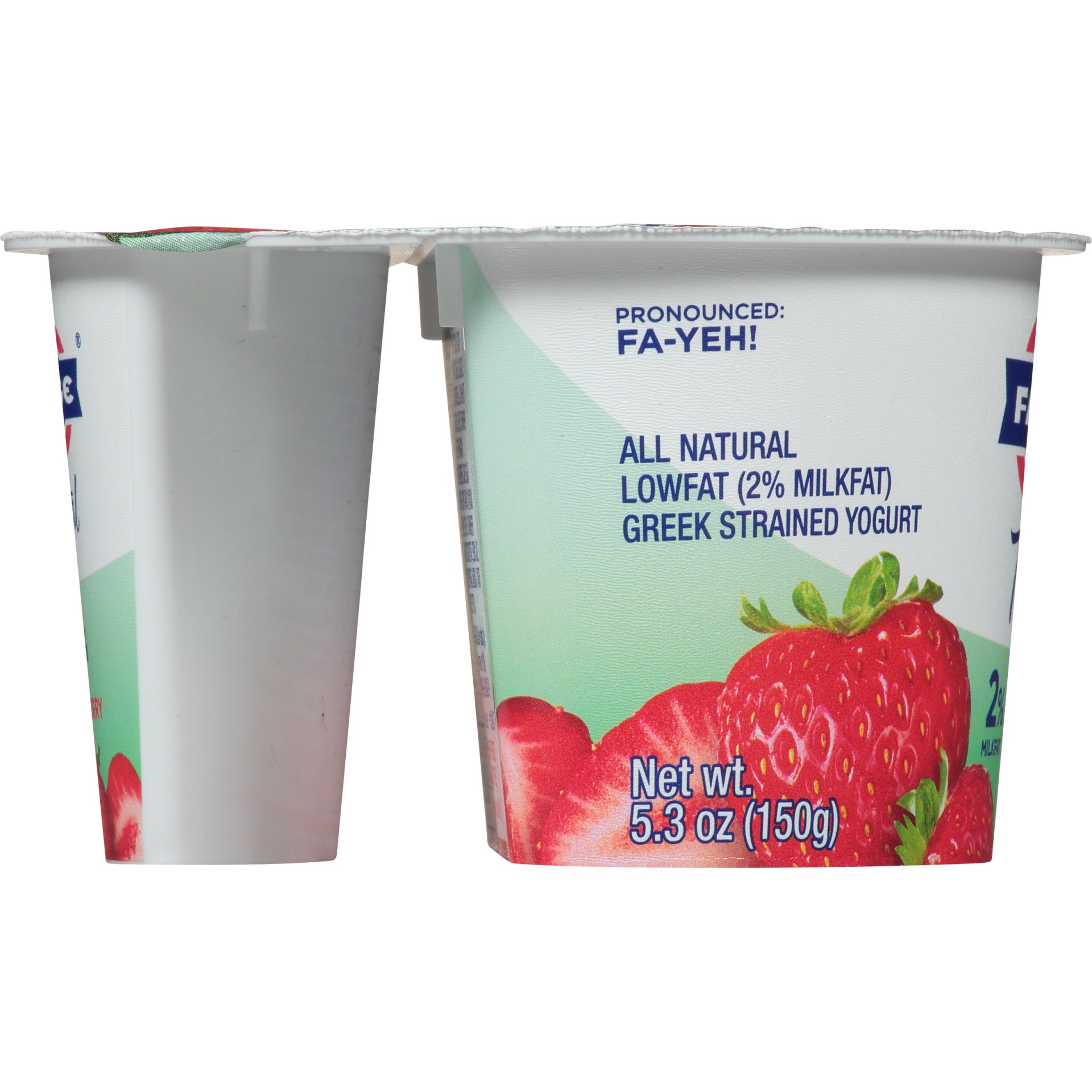 slide 5 of 6, Fage Yogurt Greek Nonfat Strained with Strawberry, 5.3 oz