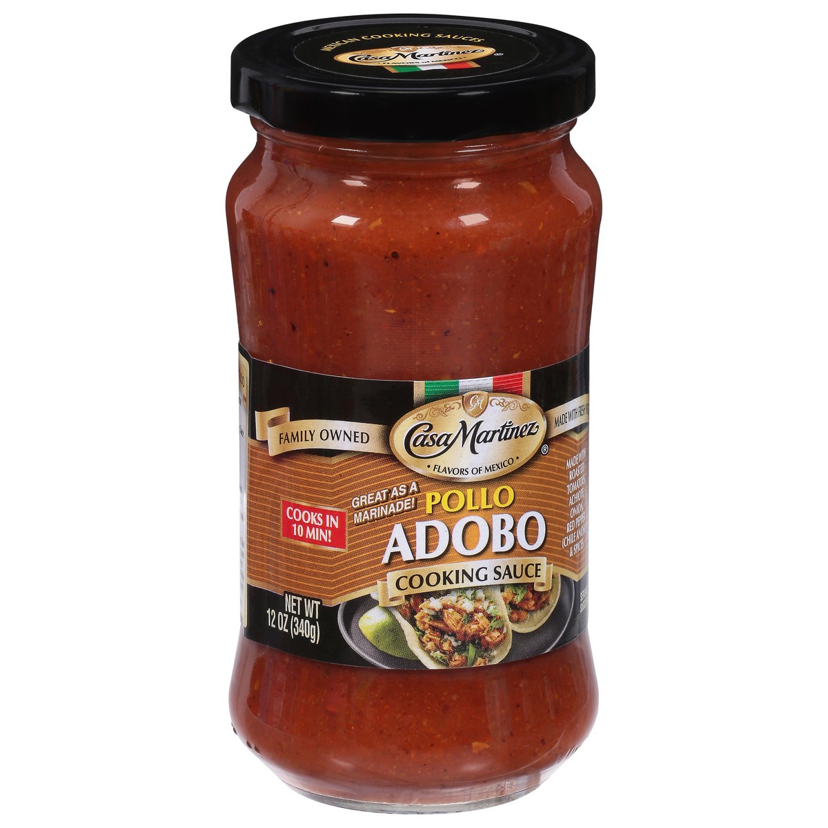 slide 9 of 9, Casa Martinez Pollo Adobo Cooking Sauce 12 oz, 12 oz