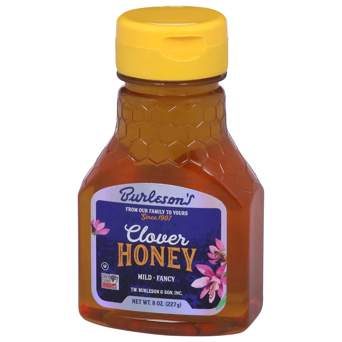 slide 4 of 4, Burleson's Pure Clover Honey, 8 oz