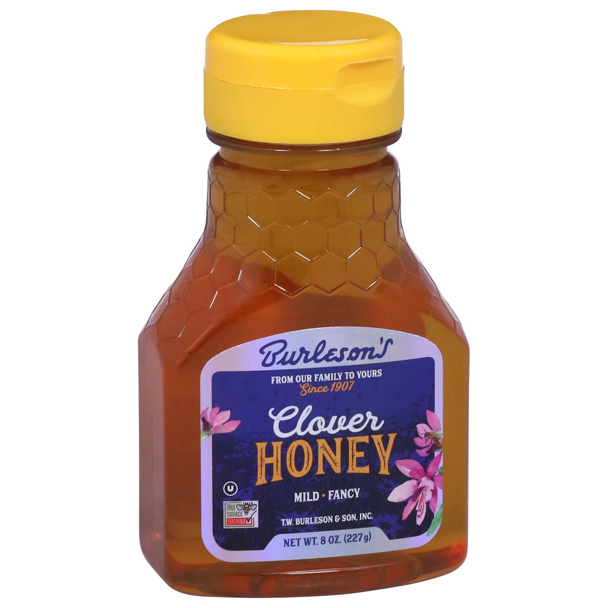 slide 3 of 4, Burleson's Pure Clover Honey, 8 oz