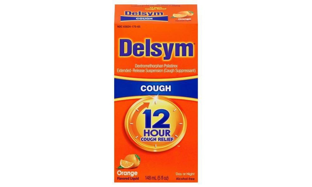 slide 2 of 4, Delsym Adult Liquid Cough Orange, 5 oz