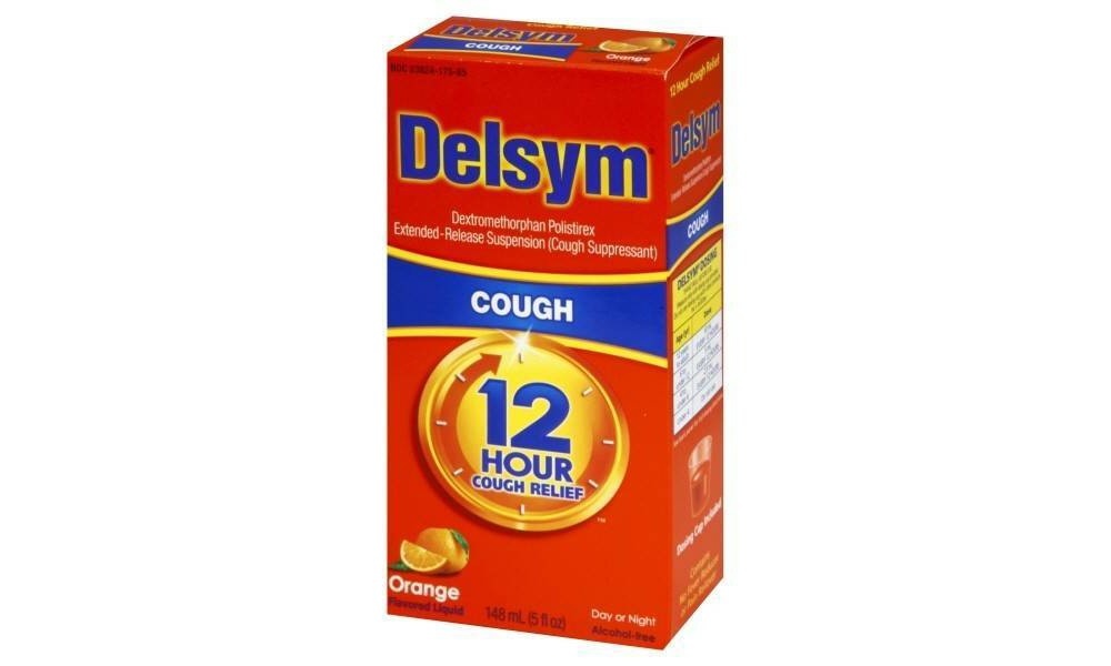 slide 3 of 4, Delsym Adult Liquid Cough Orange, 5 oz
