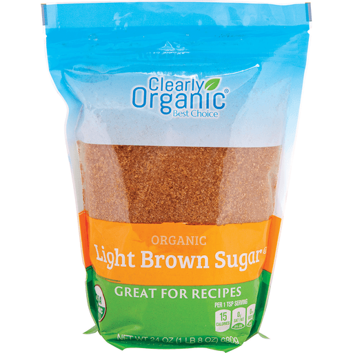 slide 1 of 1, Clearly Organic Light Brown Sugar, 24 oz