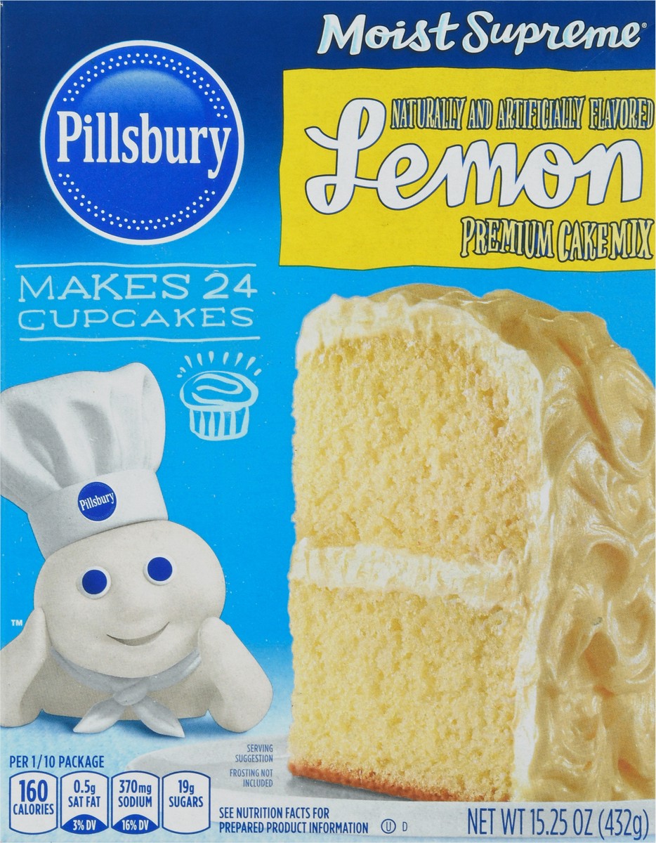 slide 3 of 9, Pillsbury Moist Supreme Lemon Cake Mix 15.25 oz, 15.25 oz