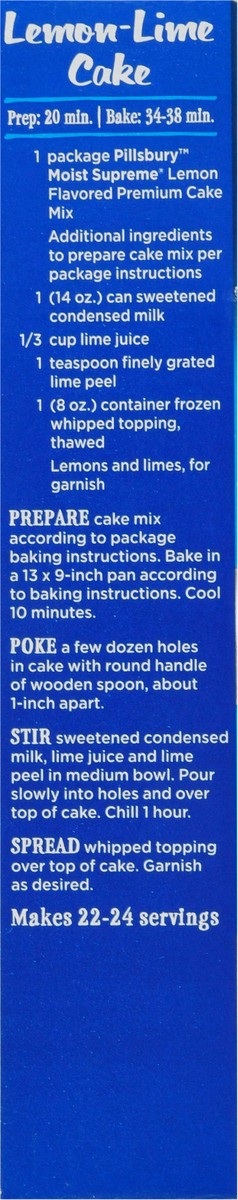 slide 5 of 9, Pillsbury Moist Supreme Lemon Cake Mix 15.25 oz, 15.25 oz