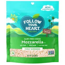 Follow Your Heart Dairy Free Cheese, Shredded Mozzarella Style, Vegan, Gluten Free, 7 OZ Pack?