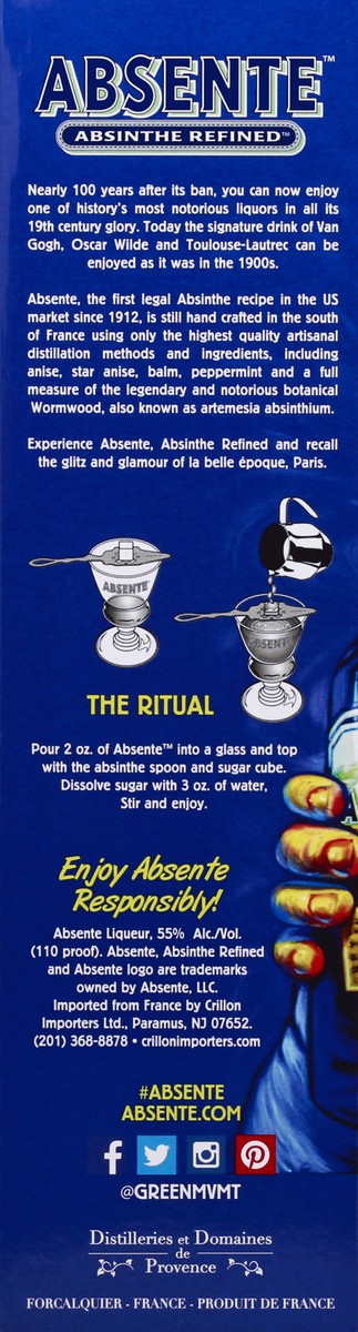 slide 6 of 8, Absente Refined Liquor, 750 ml