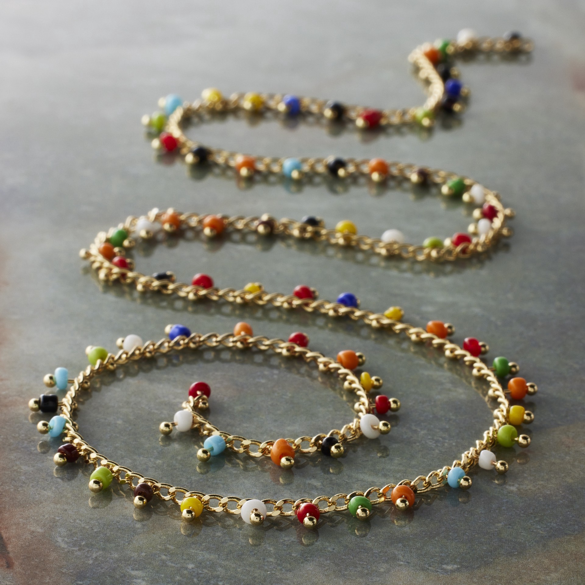 slide 3 of 3, 18" Enamel Chain By Bead Landing, 18 in