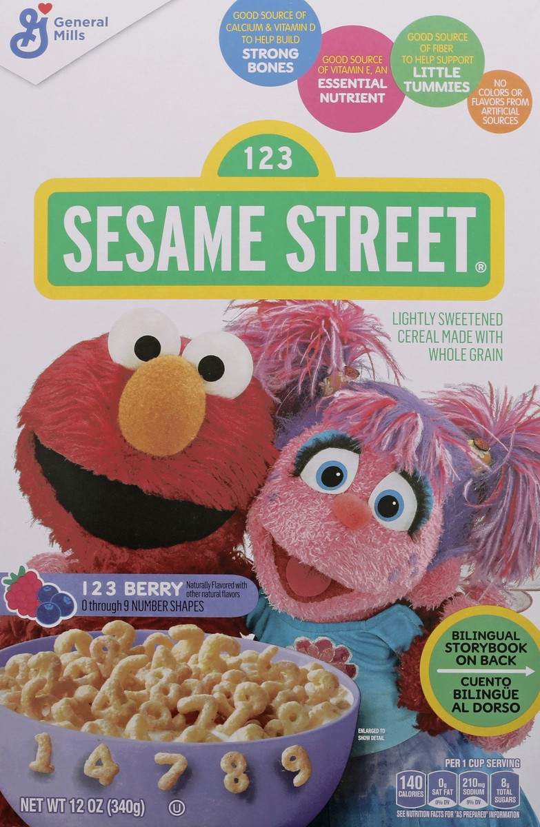 slide 10 of 10, Sesame Street 123 Berry Cereal 12 oz Box, 12 oz