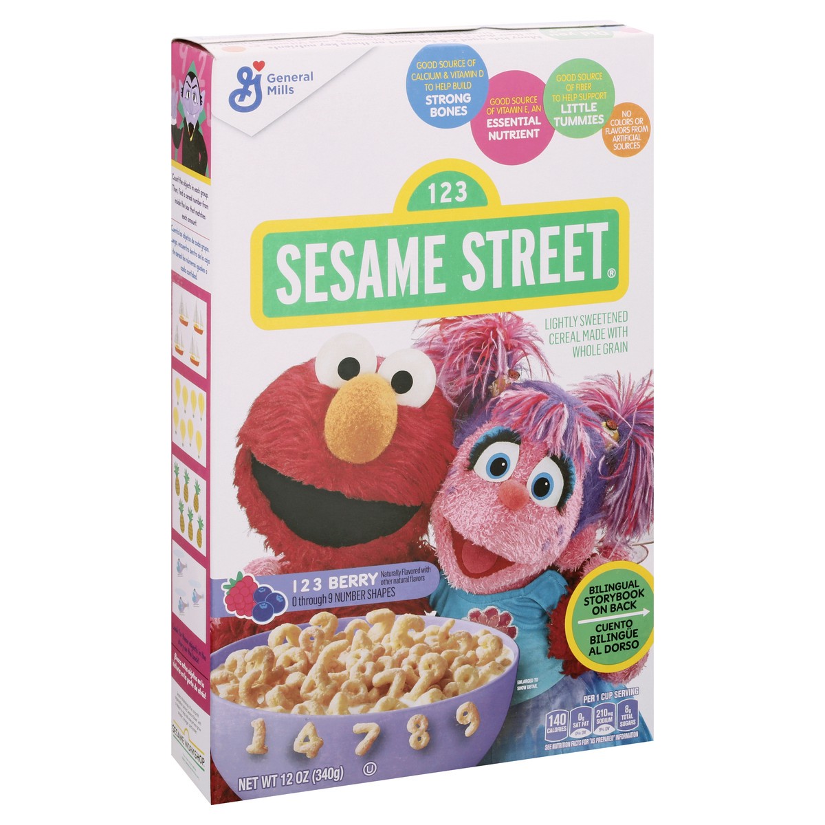 slide 8 of 10, Sesame Street 123 Berry Cereal 12 oz Box, 12 oz