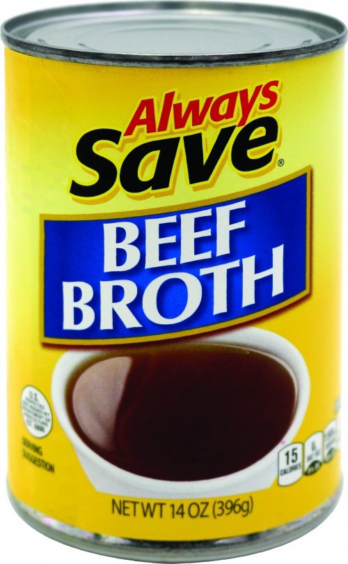 slide 1 of 1, Always Save Beef Broth, 14 oz