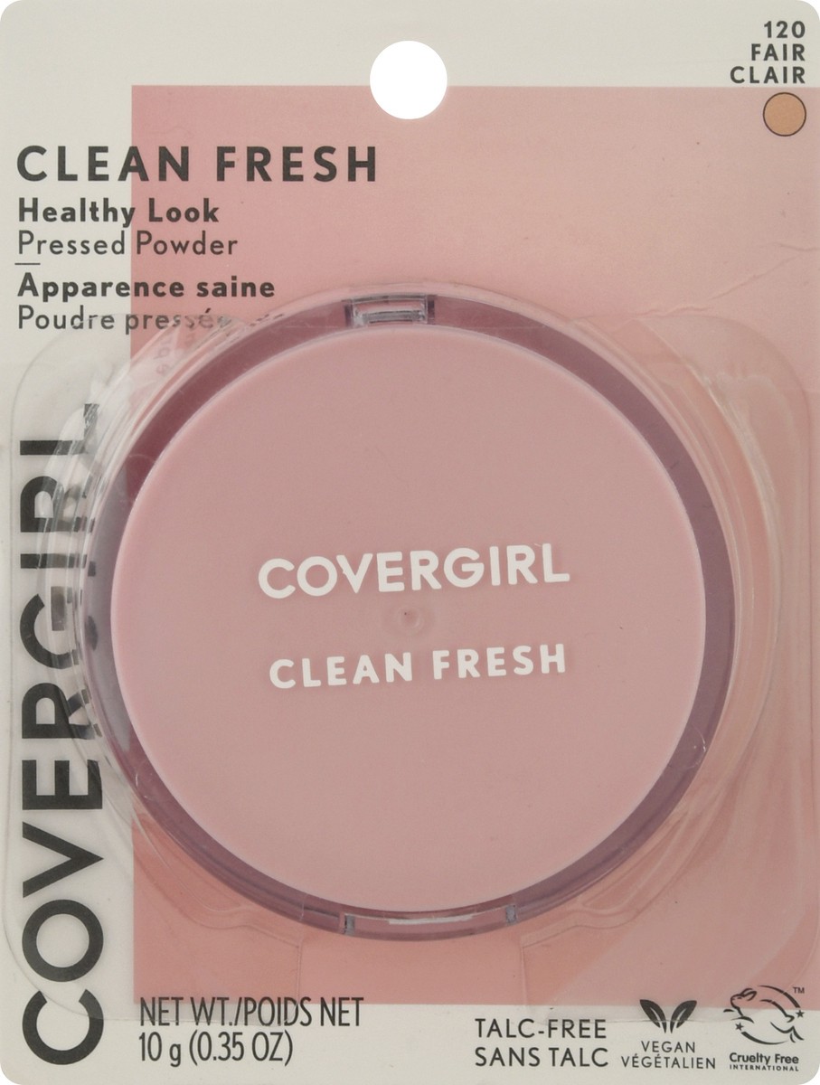 slide 1 of 9, Covergirl Clean Fresh Fair 120 Pressed Powder 10 gr, 2.336 oz