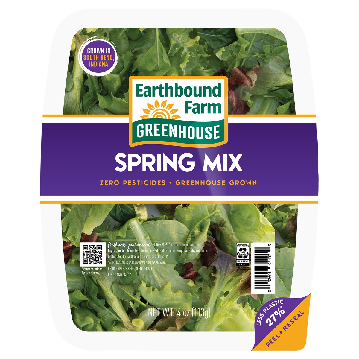 slide 5 of 6, Earthbound Farm Spring Mix, 4 oz