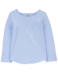 Carter's Toddler Heart Pocket Tee Blue 4T