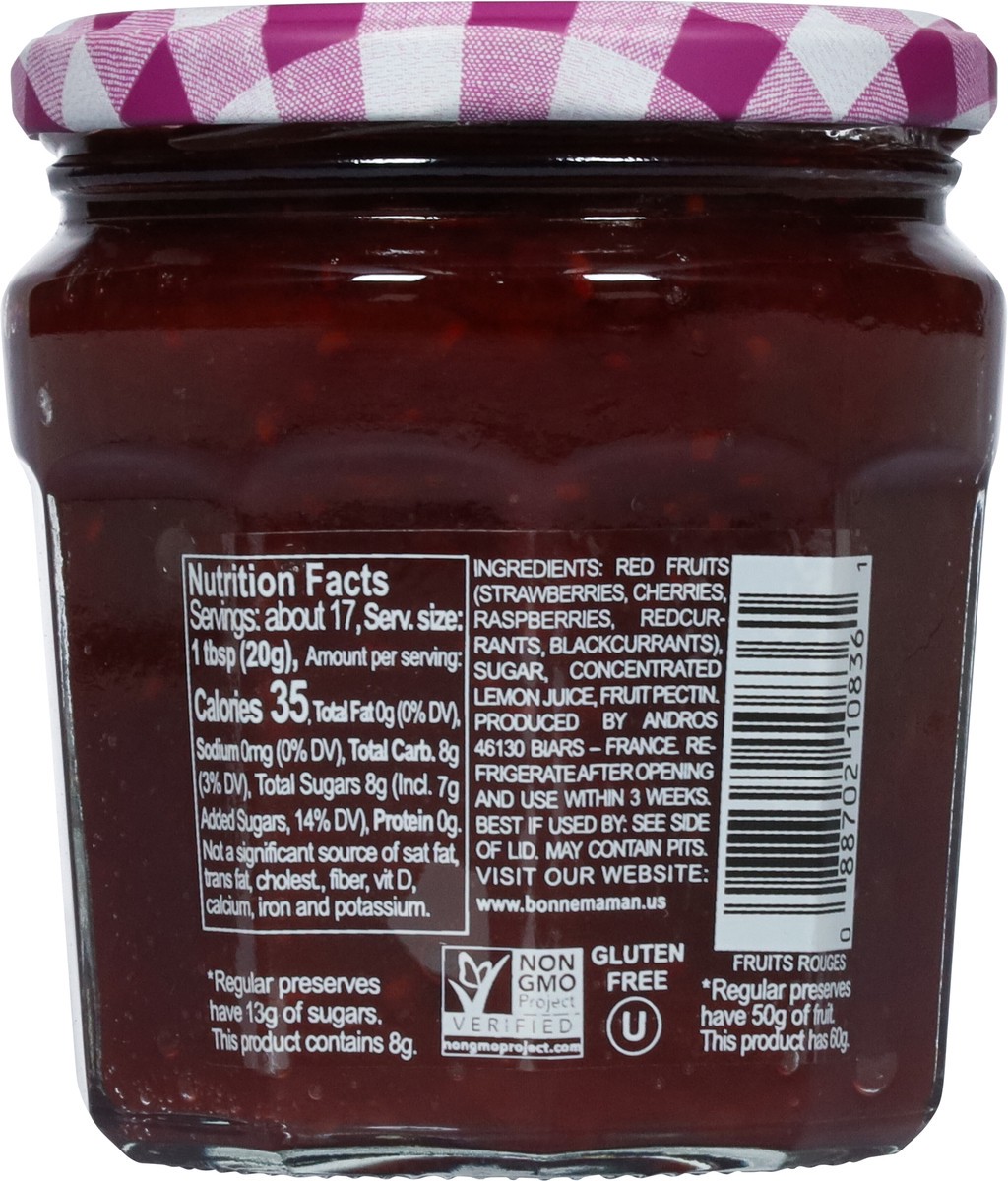 slide 4 of 9, Bonne Maman Red Fruit Spread, 11.8 oz