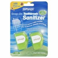 slide 1 of 1, Dr. Tung's Snap-On Toothbrush Sanitizer, 2 ct