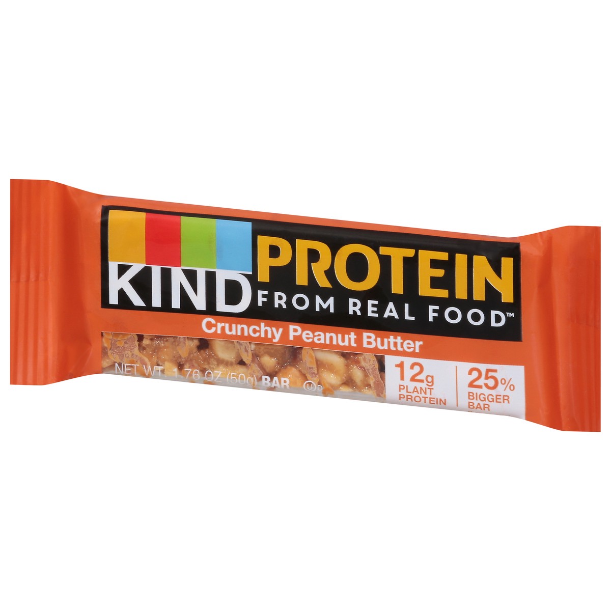 slide 3 of 9, KIND Crunchy Peanut Butter Protein Bar, 1.76 oz