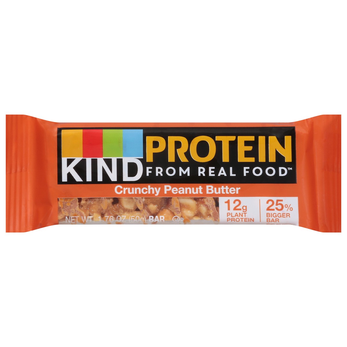 slide 1 of 9, KIND Crunchy Peanut Butter Protein Bar, 1.76 oz
