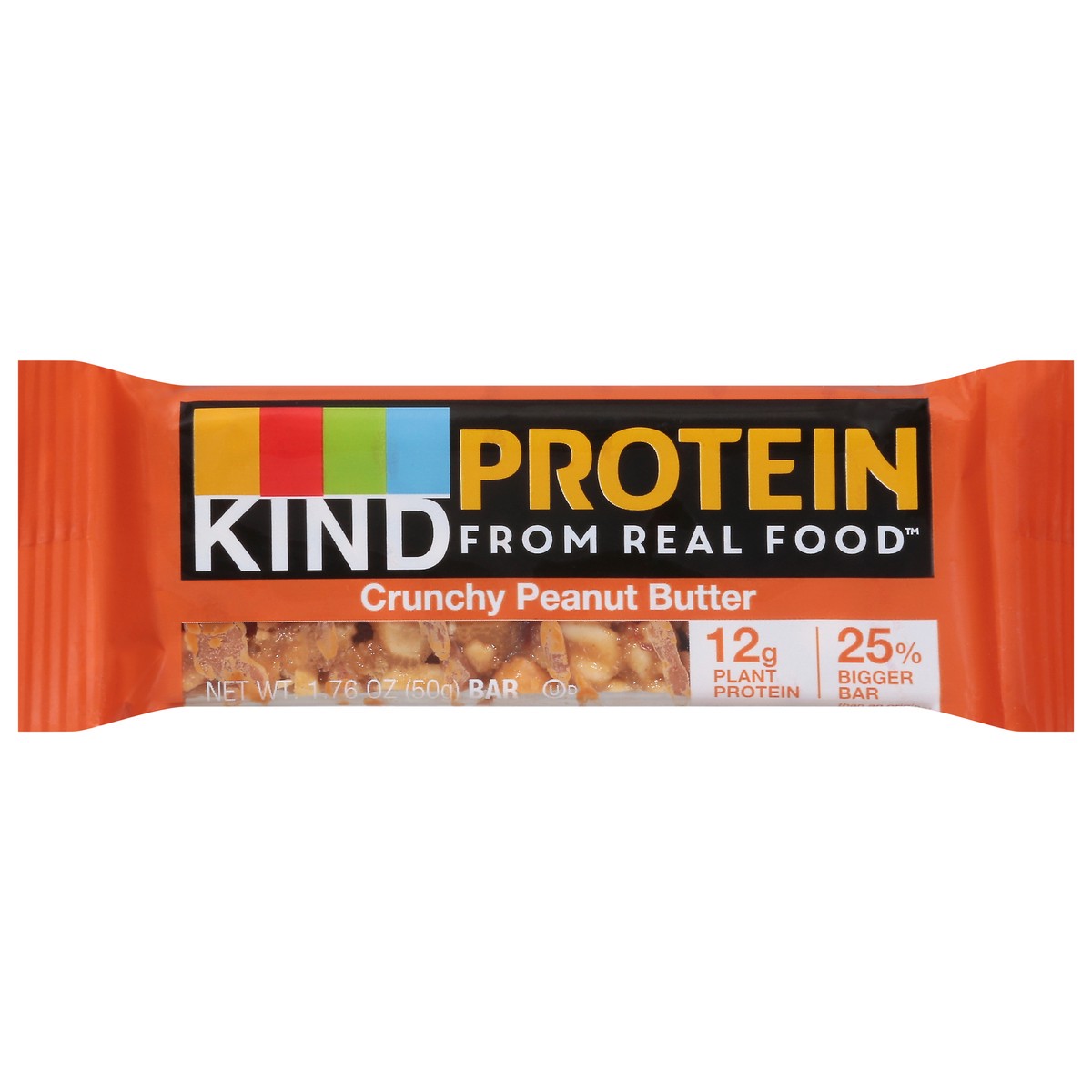 slide 1 of 9, KIND Crunchy Peanut Butter Protein Nut Bars, 1.76 oz