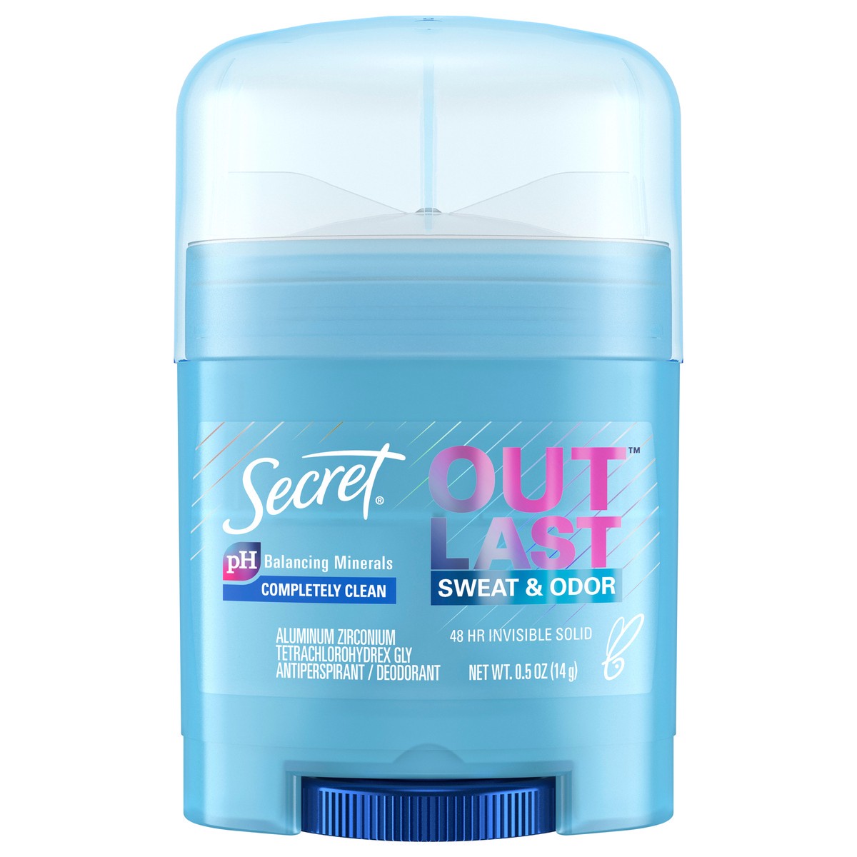 slide 1 of 3, Secret Outlast Invisible Solid Antiperspirant and Deodorant - Completely Clean - 0.5oz - Trial Size, 0.5 oz